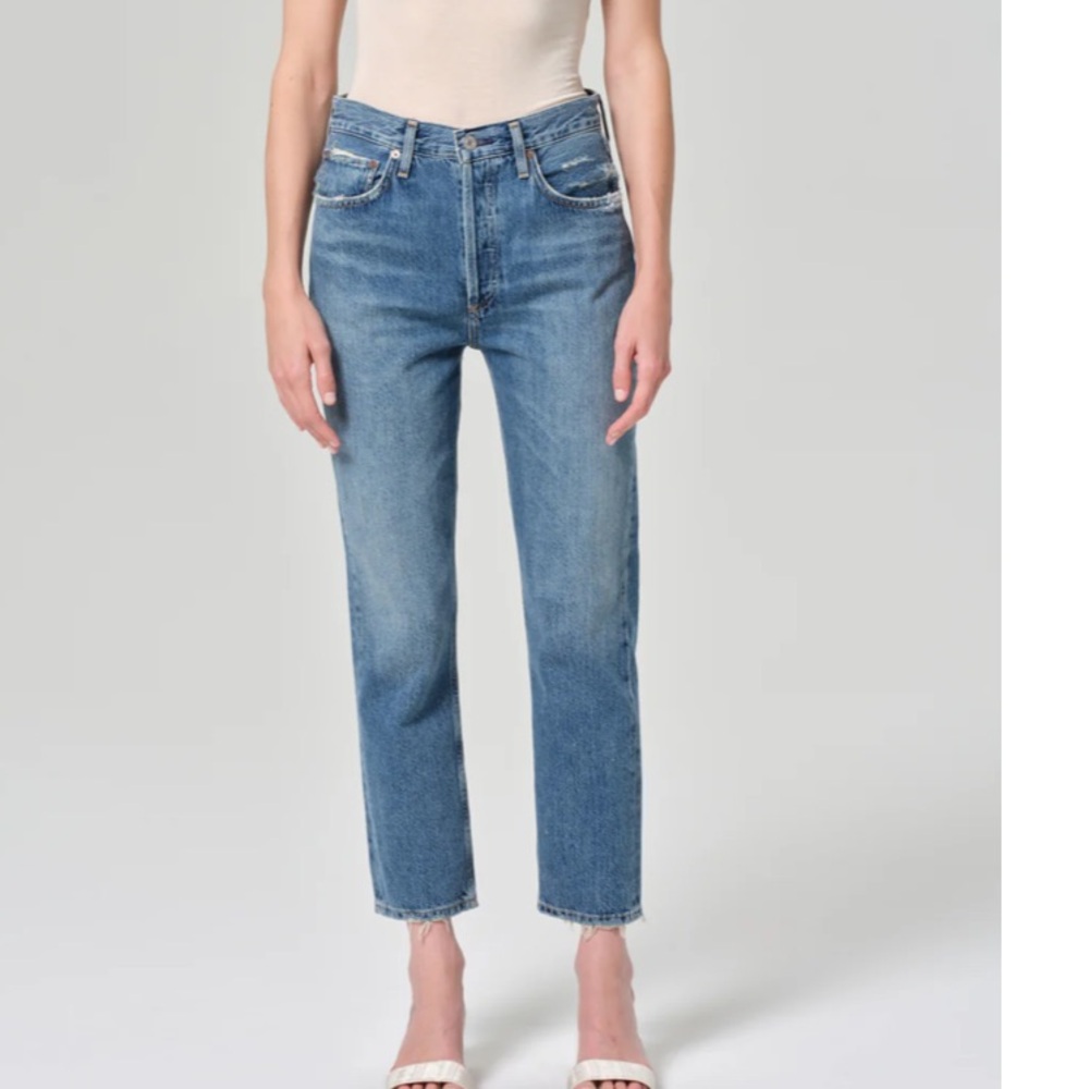 AGOLDE Riley Jeans Straight Leg Cropped Size 25 EUC
